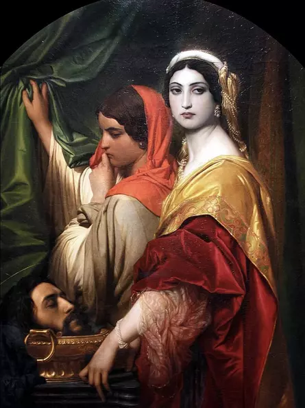 Paul Hippolyte Delaroche – Herodias mit dem Haupt Johannes des Täufer