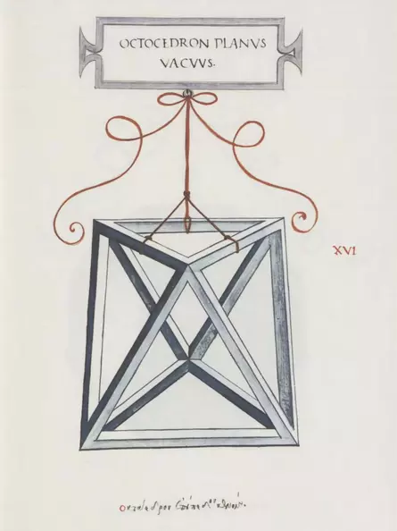 Leonardo da Vinci – Oktaeder für Luca Paciolis Buch Divina Proportione