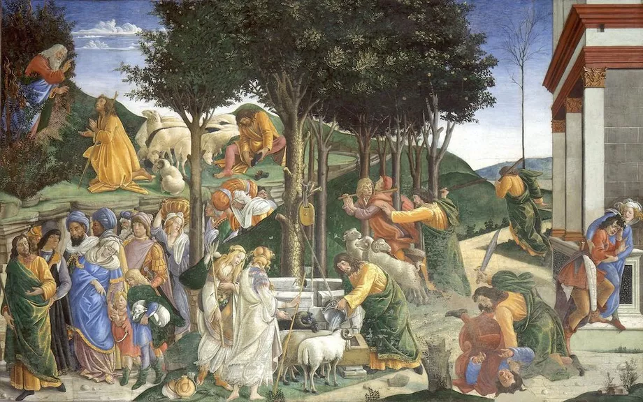 Sandro Botticelli – Prüfungen des Mose