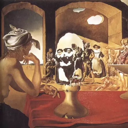 Sklavenmarkt mit der schwindenden Büste von Voltaire – Salavador Dali, 1940