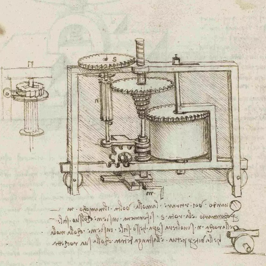 Leonardo da Vincis Erfindungen - Aufziehbare Uhr