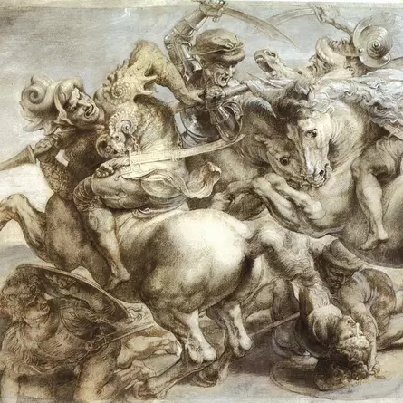Schlacht von Anghiari nach Leonardo da Vinci – Peter Paul Rubens