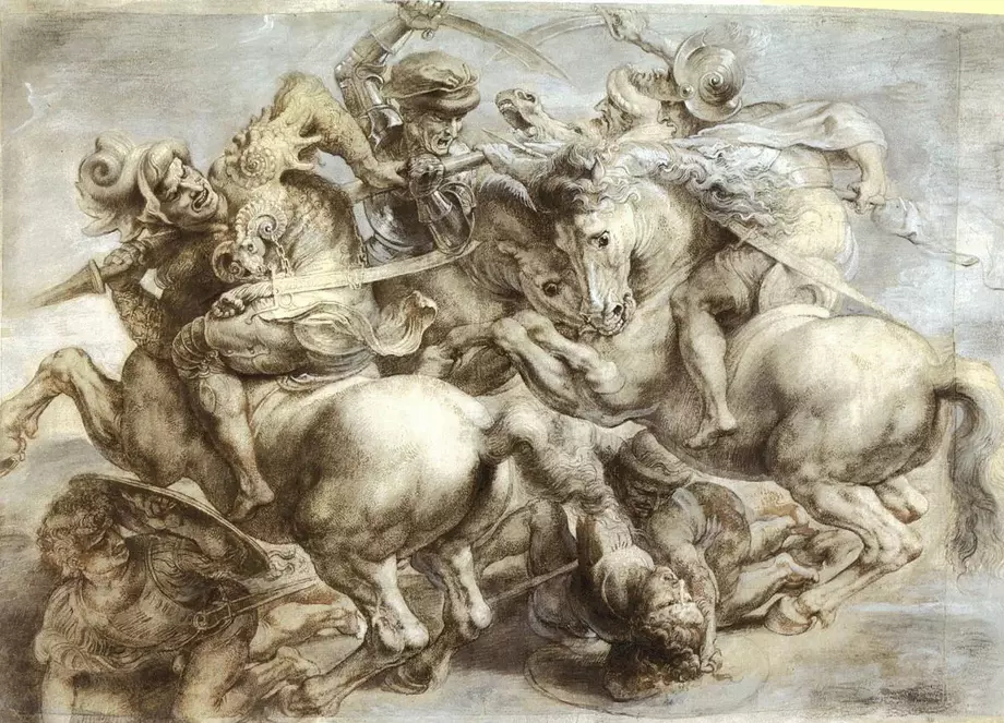 Schlacht von Anghiari nach Leonardo da Vinci – Peter Paul Rubens