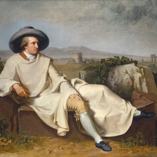 Goethe in der Campagna, Johann Heinrich Wilhelm Tischbein, 1787