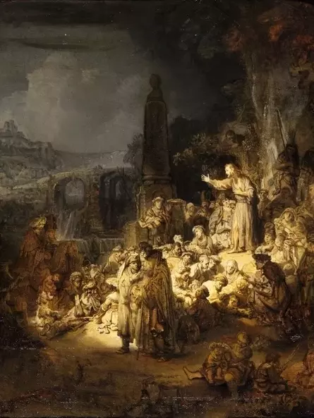 Rembrandt – Die Predigt Johannes des Täufers