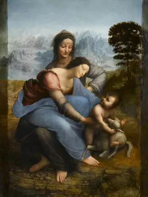 Anna Selbdritt – Leonardo da Vinci (mit Gemäldeansatz)