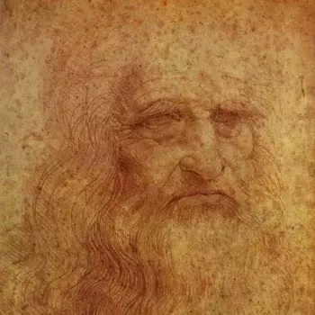 Leonardo da Vinci – Zeichnung eines alten Mannes (Selbstporträt)