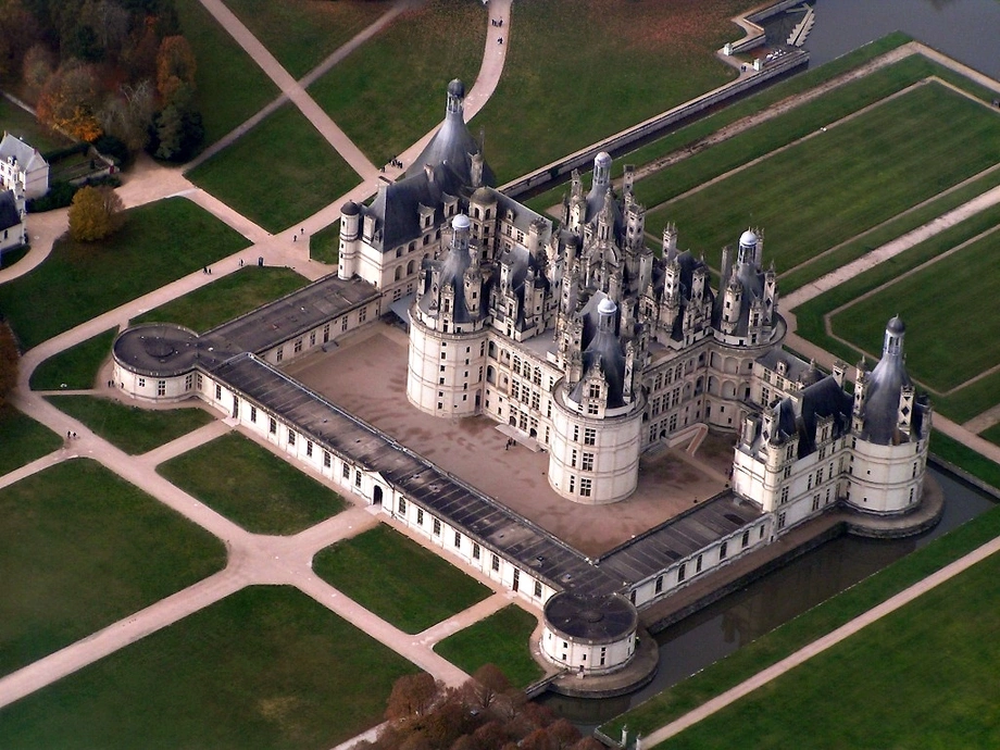 Schloss Chambord – Luftaufnahme