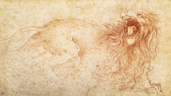 Leonardo da Vinci - Brüllender Löwe