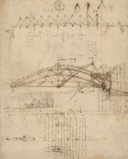 Leonardo da Vinci Architektur – Drehbare Brücke