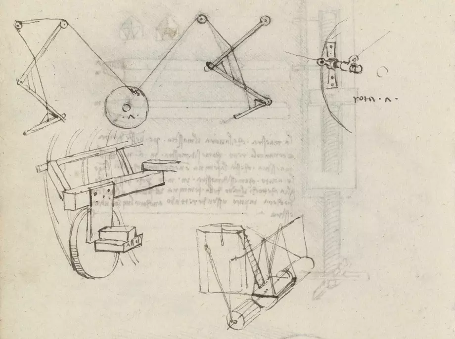 Leonardo da Vincis Erfindungen – Zeichnung zu einem mechanischen Löwen