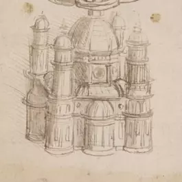 Leonardo da Vinci Architektur – Entwurf eines Kuppelbaus